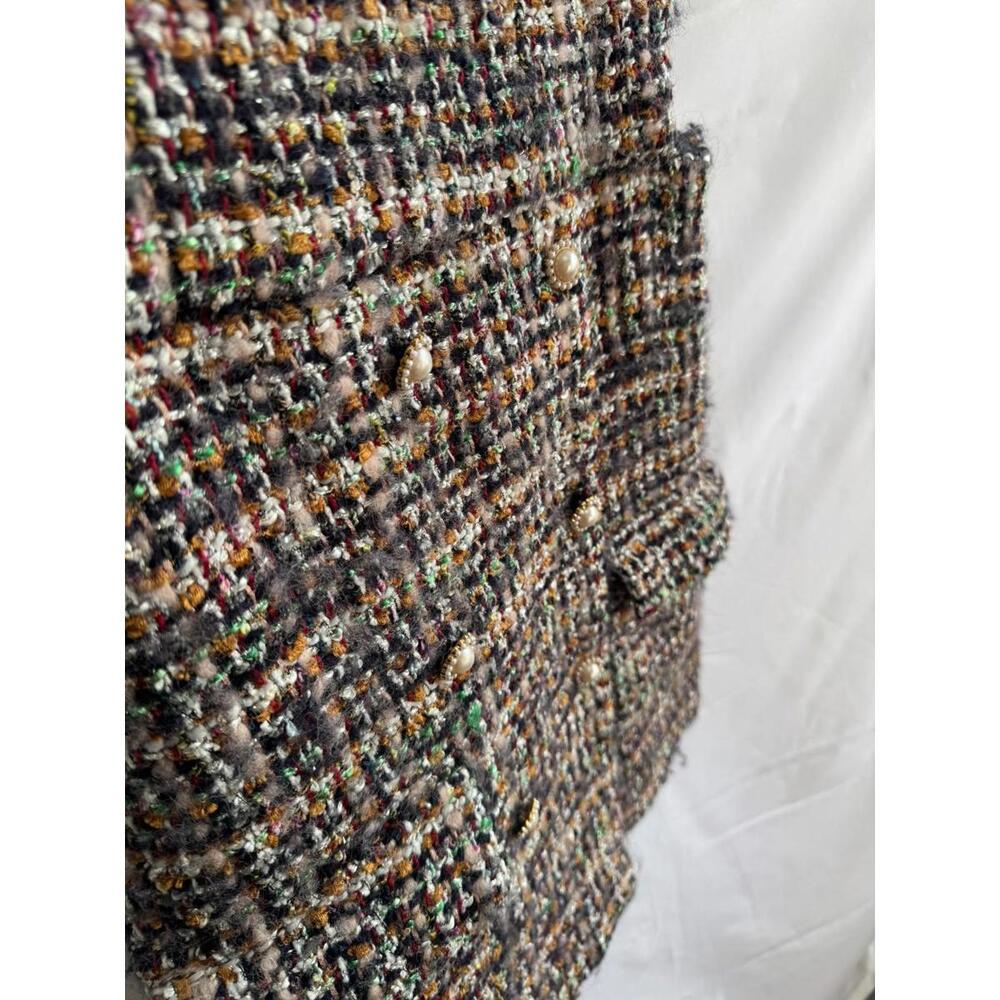 English Factory Black Tweed Pinafore Dress Size S - Picture 6 of 8